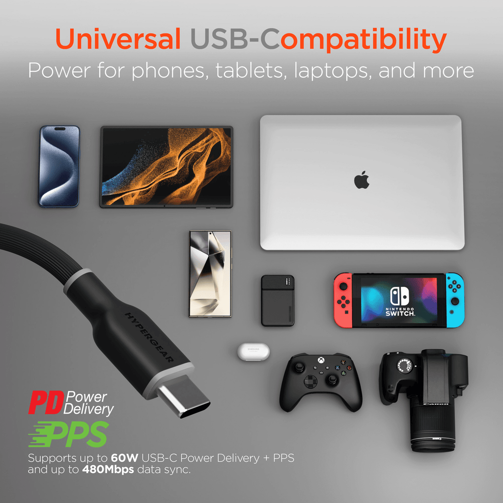 HyperGear Flexi PRO USB-C to USB-C Cable 6ft