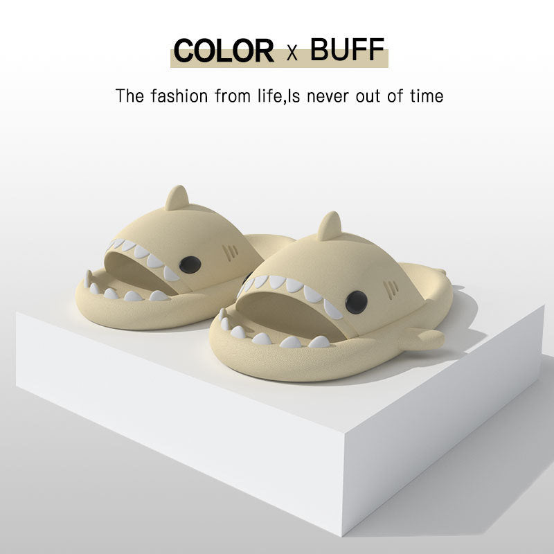 Summer Slippers Female Lovely Shark Shape Slides Outdoor Women Shoes Kids Children Flip Flops Men Couples Cartoon EVA Wholesale