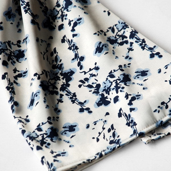 Blando White Plum Blossom Chinese Style Noble Elegant Soft Natural Silky Scarf/Wrap/Shawl(Large)