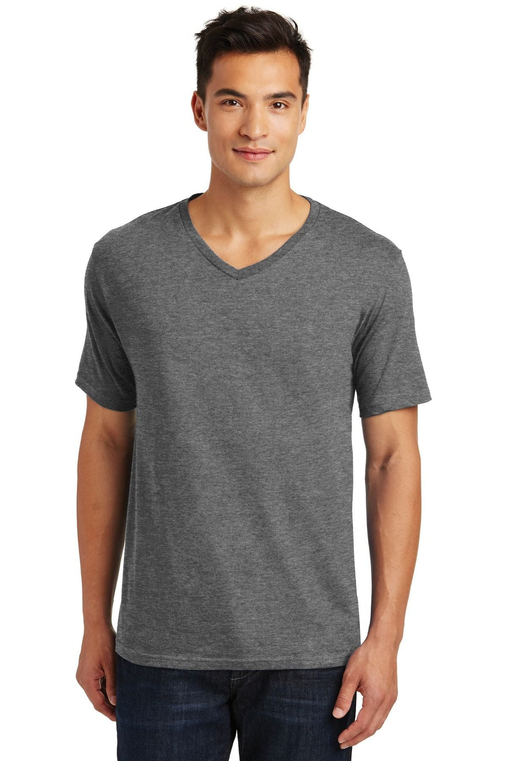 District Made Mens Perfect Weight V-Neck Tee DT1170