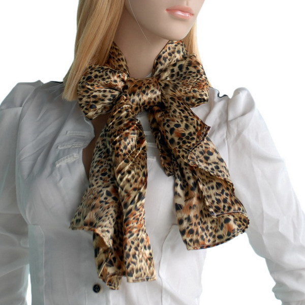 Blando Wild Leopard Color Funky Exquisitely Soft Silky Scarf/Wrap/Shawl(Large)
