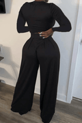 SETS WIDE TWO PIECE HIGH-WAIST PANTS