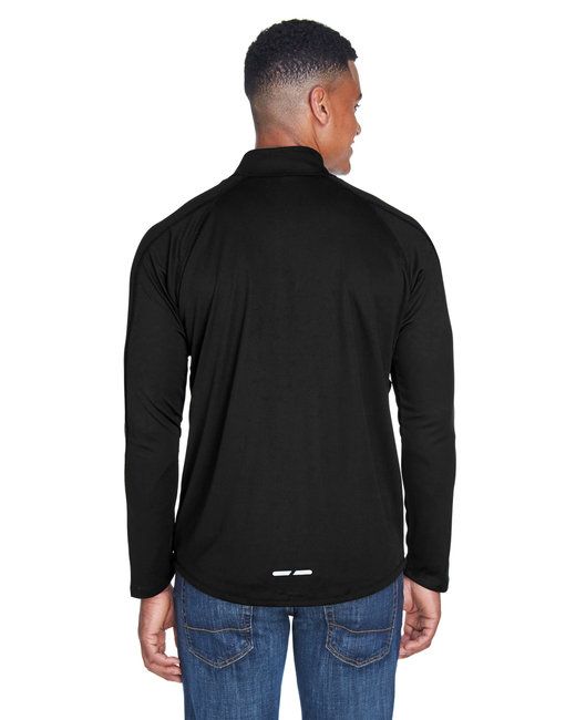 Men's Radar Quarter-Zip Performance Long-Sleeve Top - BLK/ TRU ROYAL - L