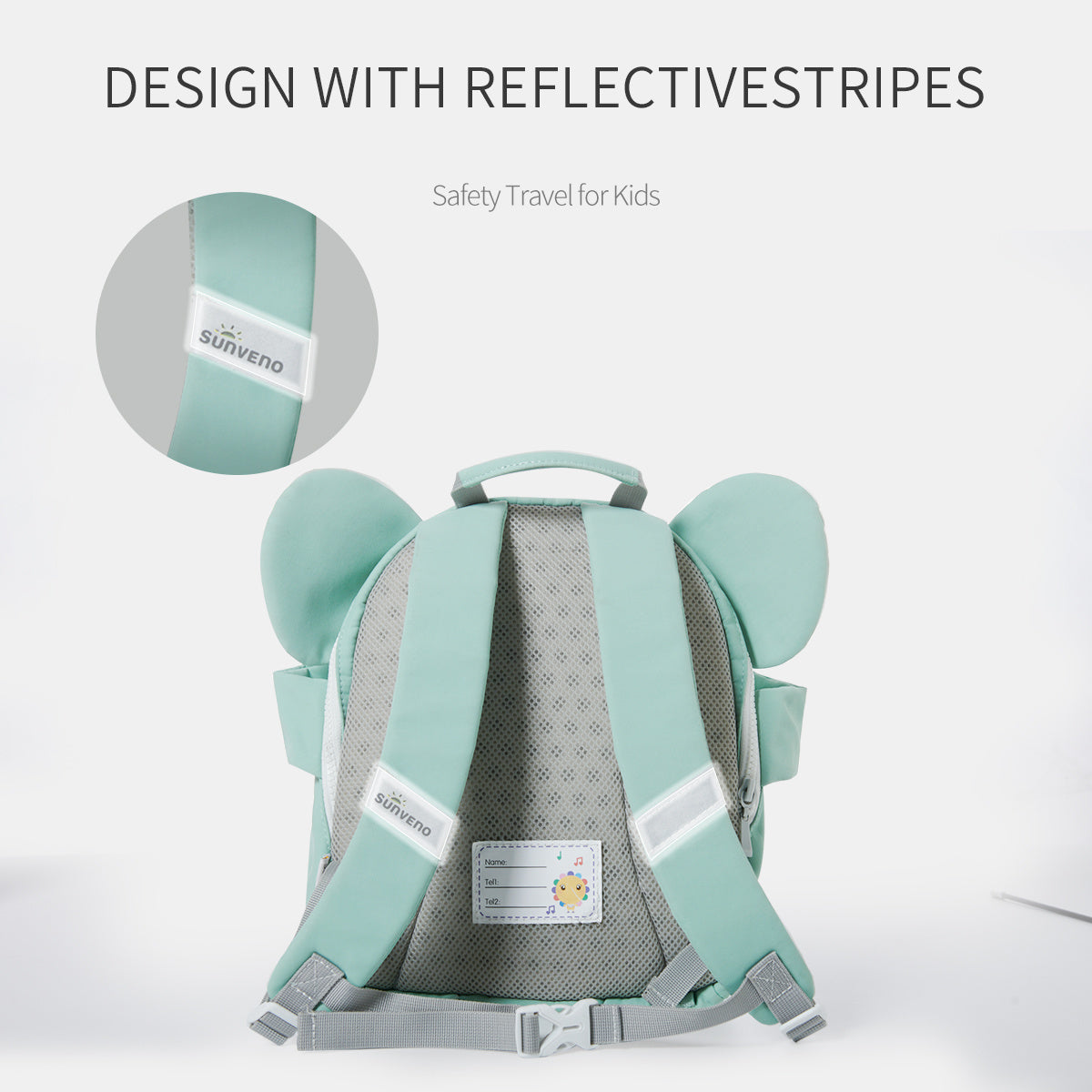 SUNVENO Children's Backpack Kindergarten Shoulder Bag For Kids 2-6 Years Carton Design, Cute Pet Series
