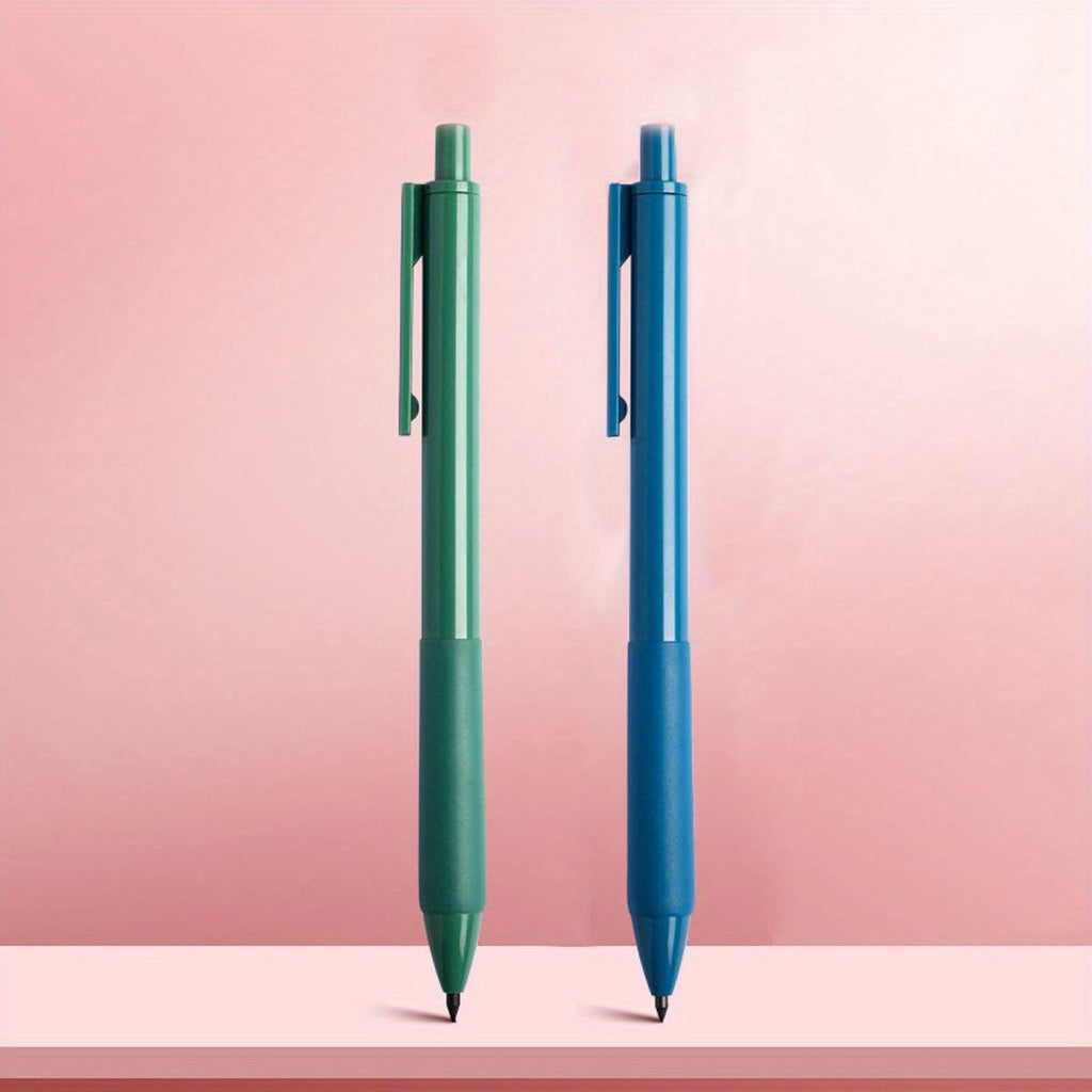 2pcs Morandi Color Black No Sharpening Writing Painting Eternity Pencil