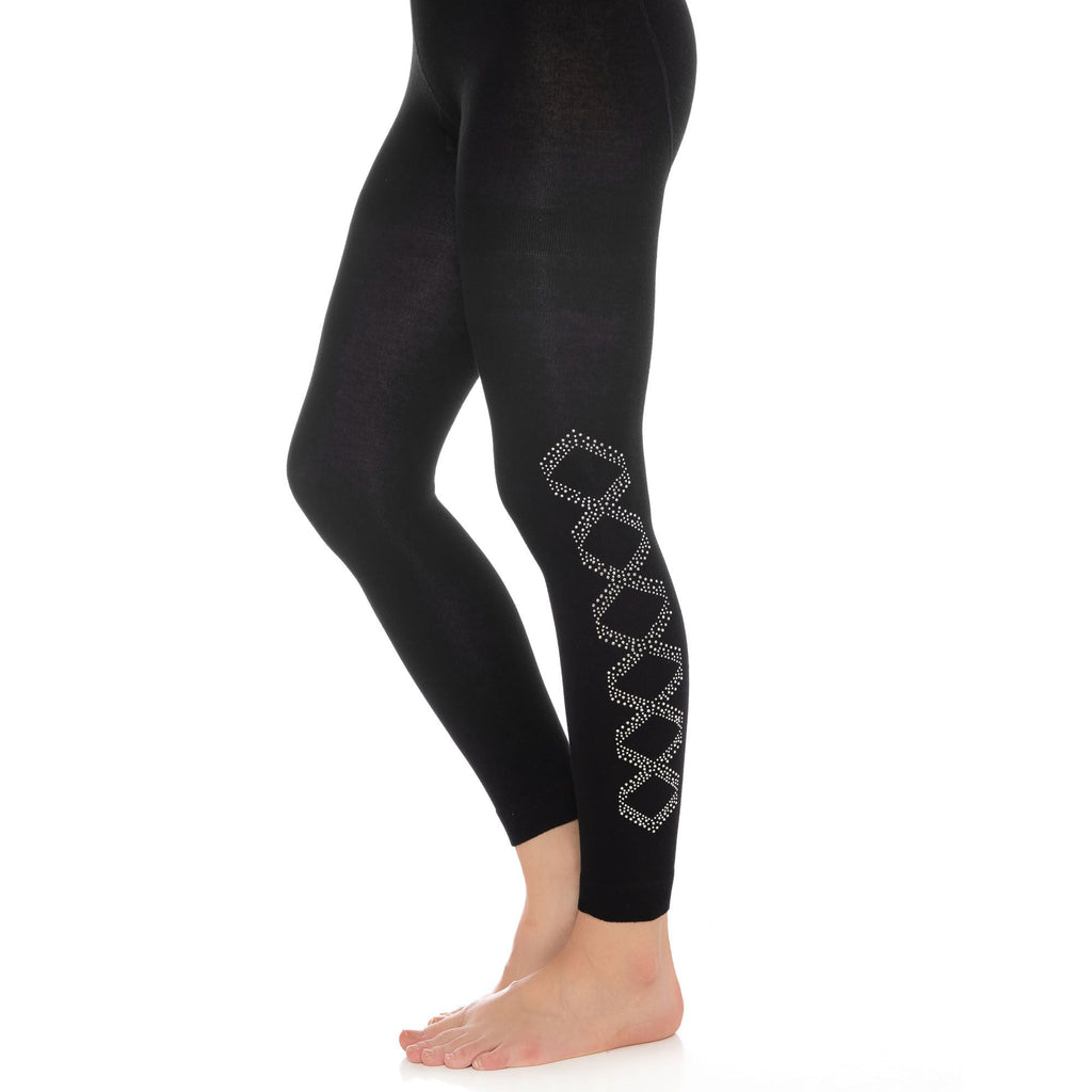 Bamboo Leggings for Women Soft Stretchy Full Length Elastic Leggings with Fancy Accessories