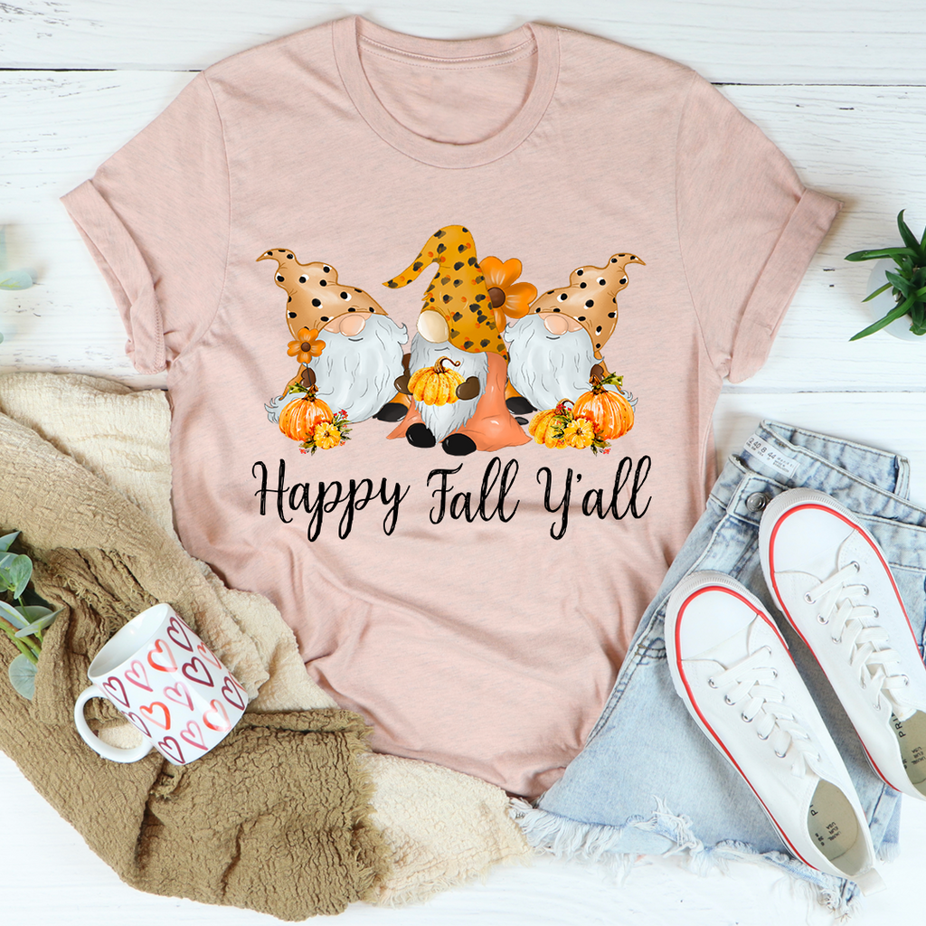 Happy Fall Y'all Gnomies T-Shirt