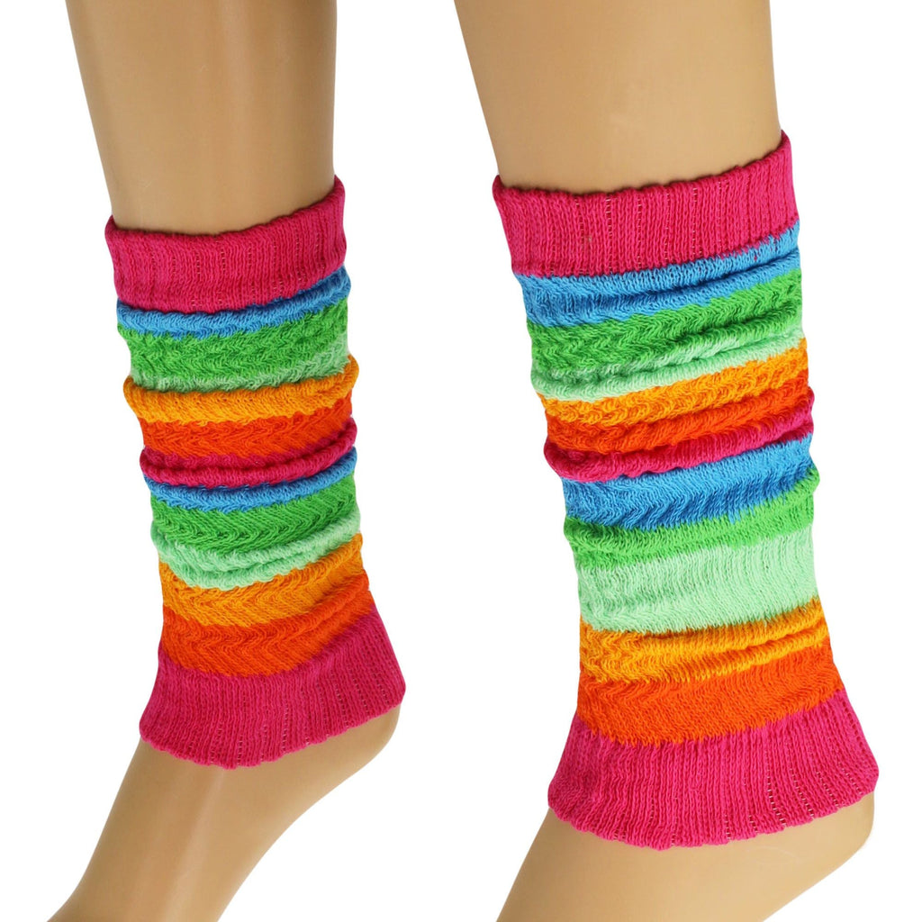 Leg Warmers for Women All Cotton Colorful Soft Knitted Leg Warmer 1 Pair