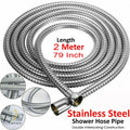 2 m / 3 m / 79" / 118" Shower Water Hose Shower Head Stainless Steel Flexible Replacement Hose