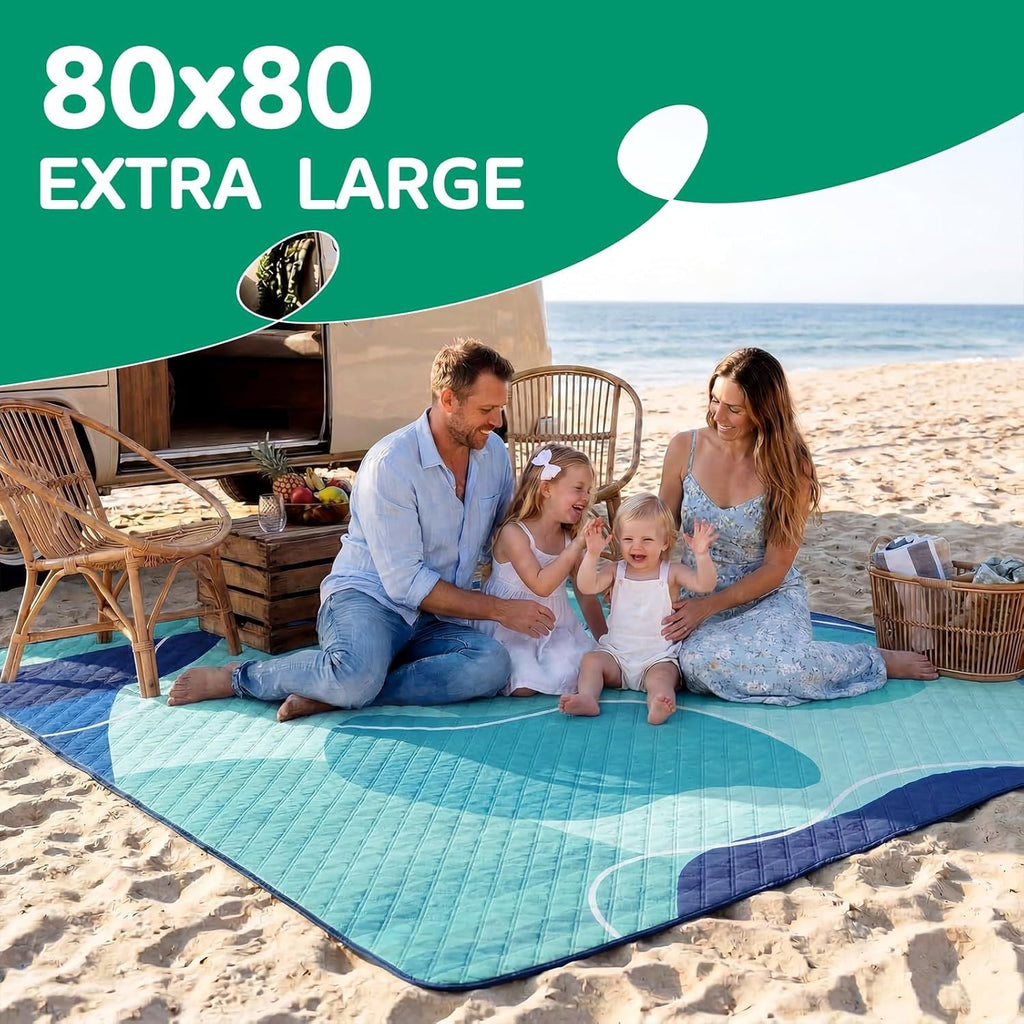 Waterproof Picnic Blanket Outdoor Camping Beach Mat Extra Large Foldable Car Essential Roadtrip Gadget Rv Accessories Glamping Tent Gear Must Haves Hiking Stuff Backpacking Necessities Gift