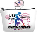 Personalized Gymnastics Travel Makeup Cosmetic Bag set with Mirror for women girls,Bride Bridesmaid Makeup Bag organizer kit for Gymnastics lovers,Sports Gifts for Mom femal Friends,Travel & Daily Use