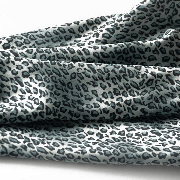 Blando Light Blue Leopard Stylish Delicately Soft Silky Scarf/Wrap/Shawl(Small)