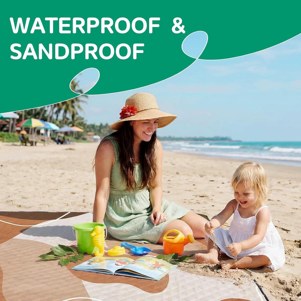 Waterproof Picnic Blanket Outdoor Camping Beach Mat Extra Large Foldable Car Essential Roadtrip Gadget Rv Accessories Glamping Tent Gear Must Haves Hiking Stuff Backpacking Necessities Gift