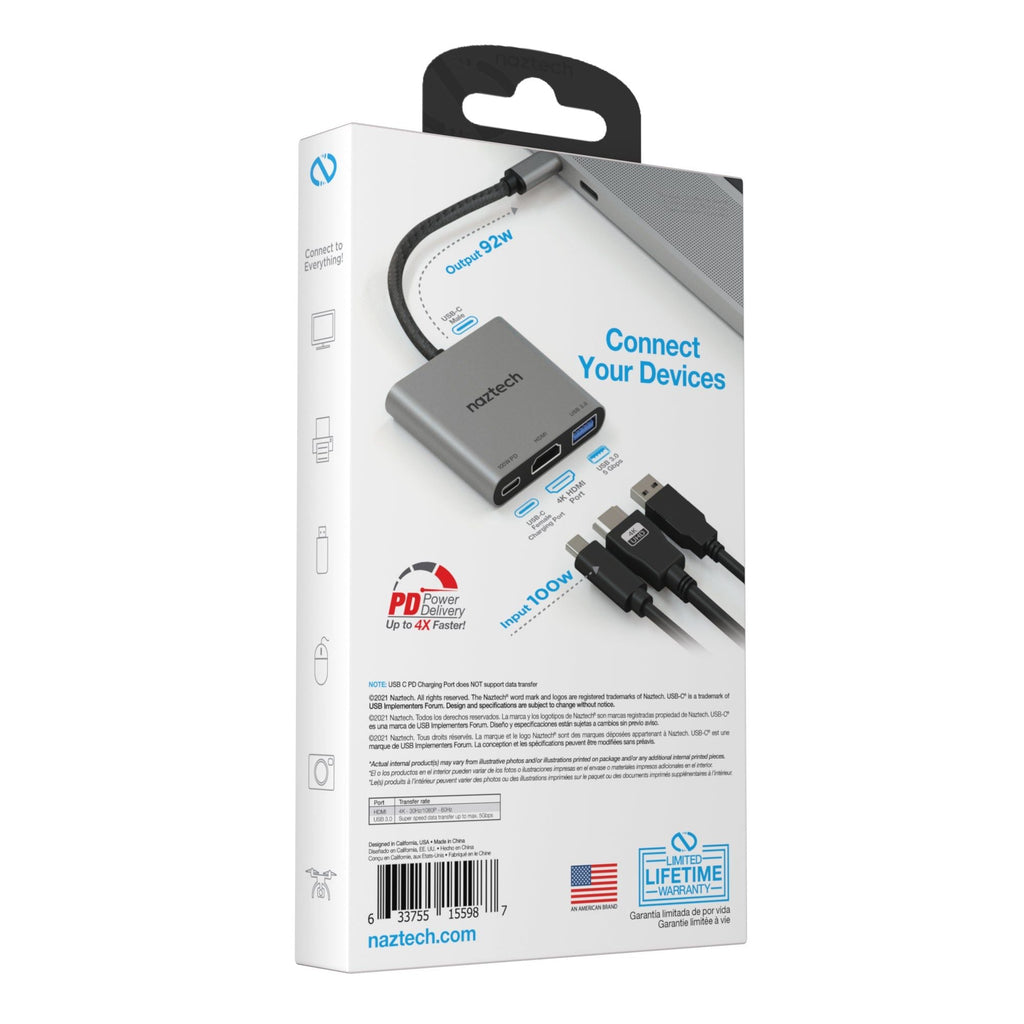 Naztech MaxDrive 3 Universal USB-C Hub