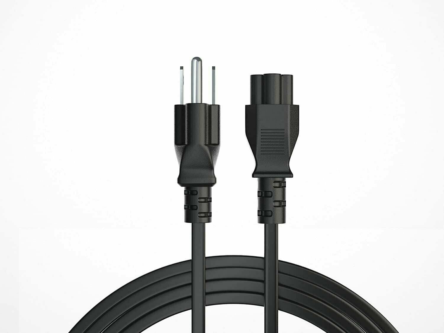 5 Core Replacement UL Listed AC Wall Power Cord 10 Feet 3 Prong Universal AC Cable for LG TV Dell HP Asus Toshiba Lenovo Acer Samsung Laptop Notebook Computer Charger PL 1002