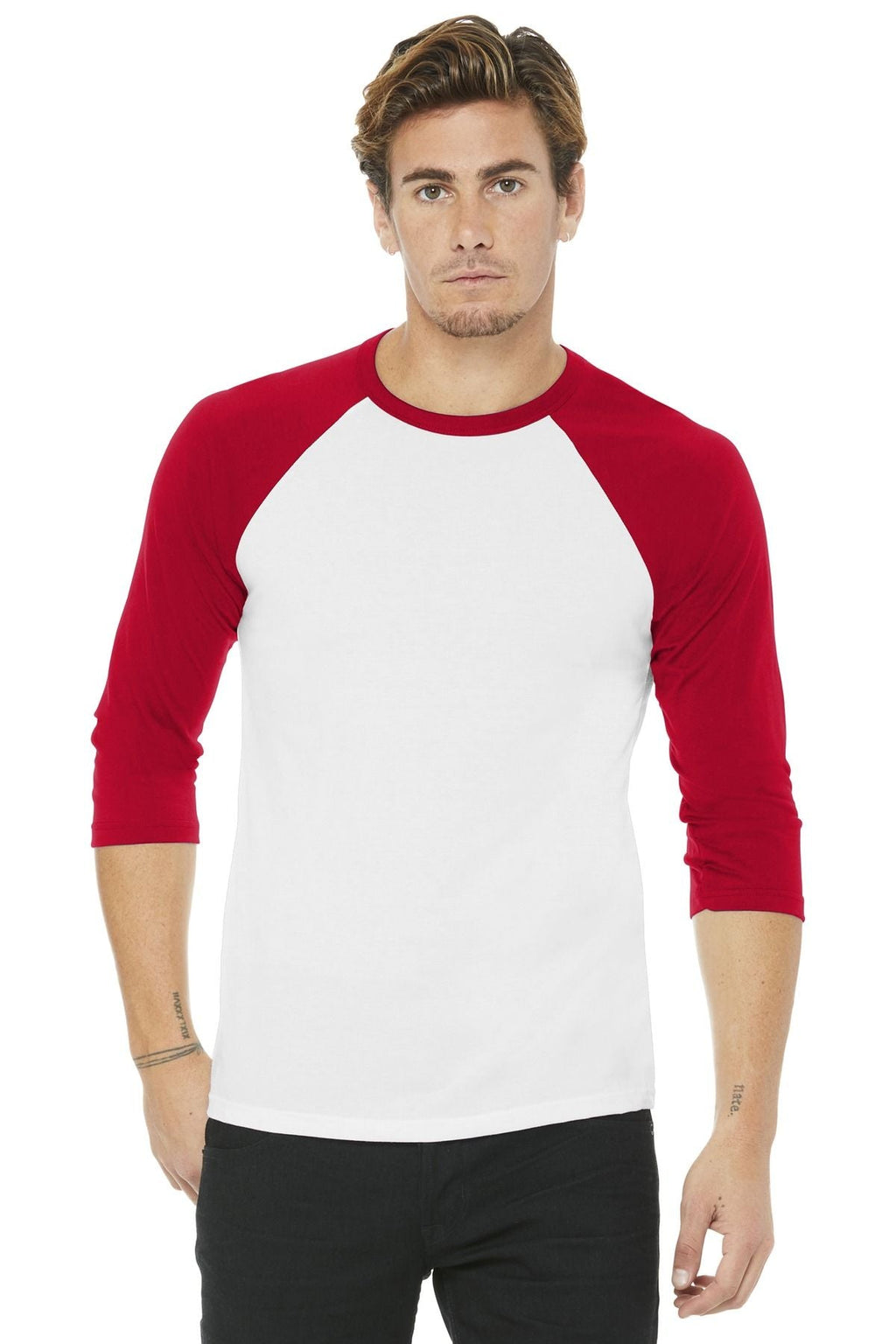 BELLA+CANVAS Unisex 3/4-Sleeve Baseball Tee BC3200