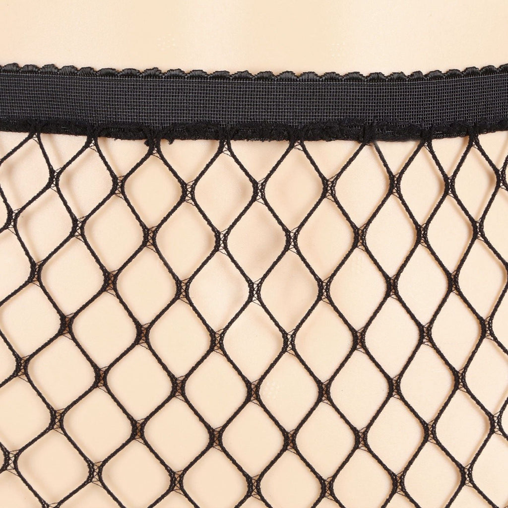 Women Fishnet Tights Sexy High Waist Fishnet Pantyhose Stretchy Mesh Hollow Out Tights Stockings