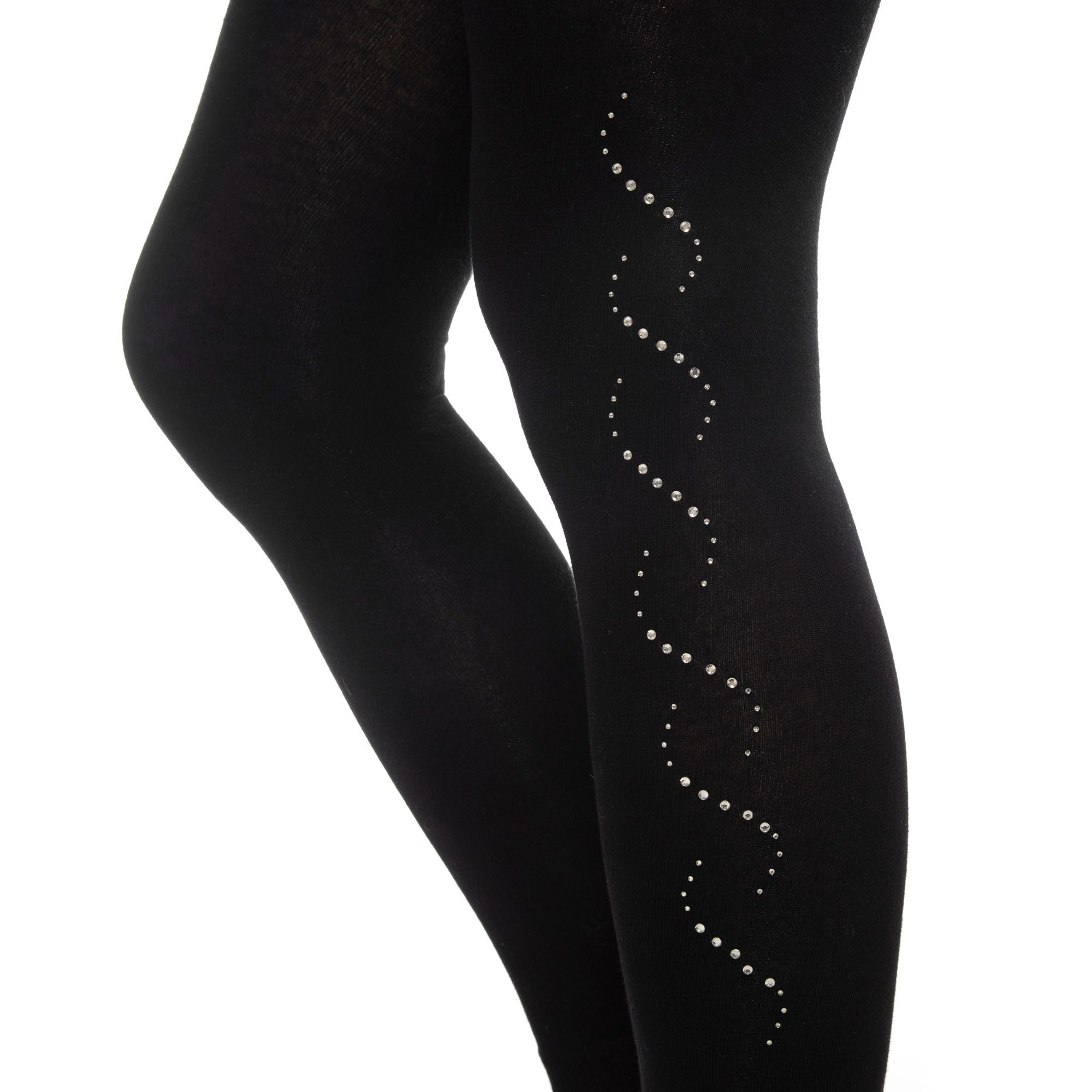 Bamboo Leggings for Women Soft Stretchy Full Length Elastic Leggings with Fancy Accessories