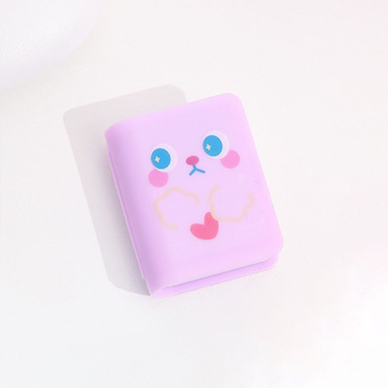 1pc Eraser Scrunchie For 2pcs Stationery Book Shaped Scrunchie Multifunction Creative Gift