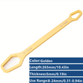 1 Pc Multifunctional Wrench, Household Tools 8-24mm Universal Torx Wrench, Self-tightening Adjustable Glasses Wrench Board, Double-head Torx Spanner