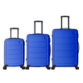 Luggage Sets ABS Hardshell 3pcs Luggage, Lightweight Durable Suitcase sets Spinner Wheels Suitcase 20''24''28'' (BLUE)