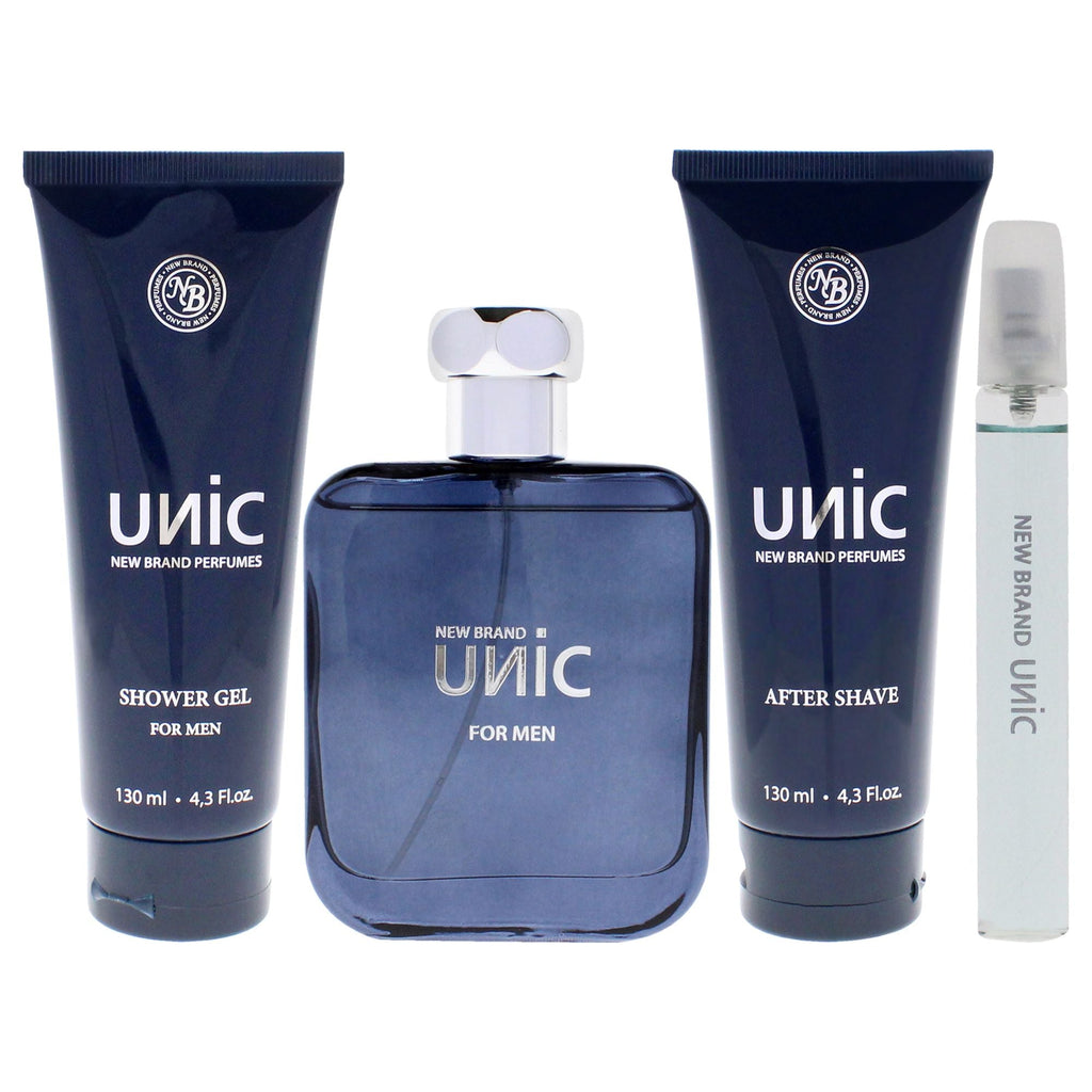 Unic Men's Grooming Essentials Gift Set - 4 Piece Collection with EDT Spray, Shower Gel & After Shave for Perfect Personal Care