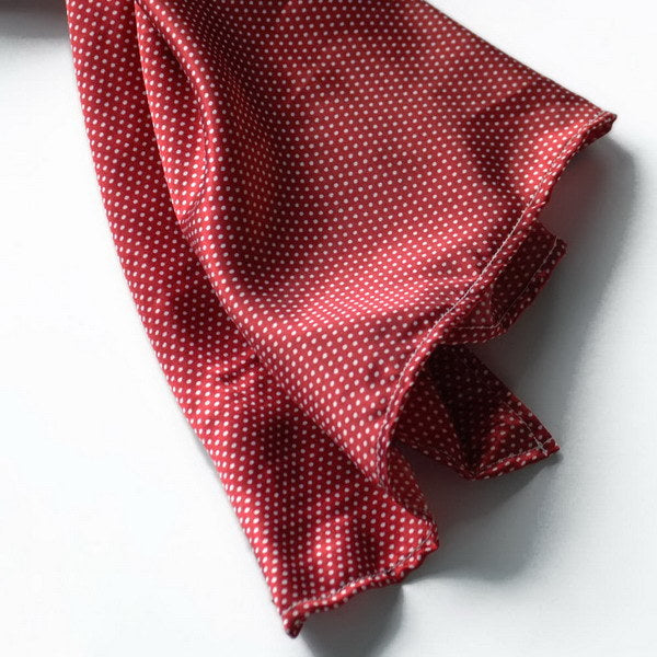 Blando Red Small Cute Dot Design Campus Style Silk Scarf/Wrap/Shawl(Small)