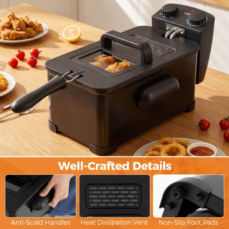 Deep Fryer with Timer for Household & Commercial