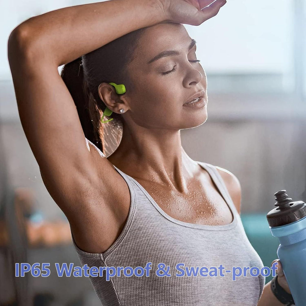 Sport Wireless Bone Conduction Earphones – Open-Ear Safety Design, IPX6 Sweat-proof, 8 Hrs Call