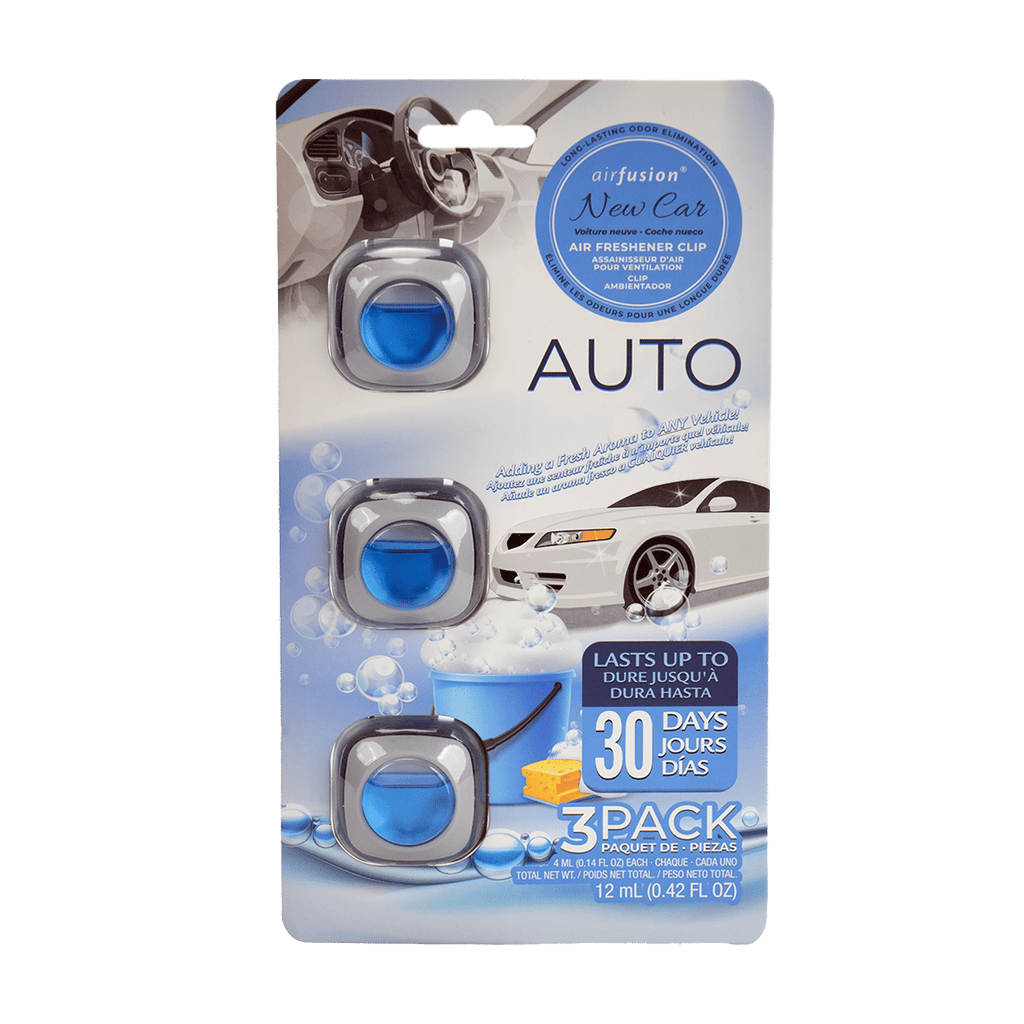 3 Pack Car Air Fresheners - Long Lasting Vent Clips For Men & Women, 3 Pack Up To 90 Days Fits All Car Refresher Odor Eliminator, New Car Scent Variety Pack