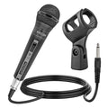 5 Core Microphone XLR Dynamic Mic Karaoke Singing Handheld Microfono Wired Professional Unidirectional 1/4 Plug In Cord Connection for Vocal DJ Music - PM 757