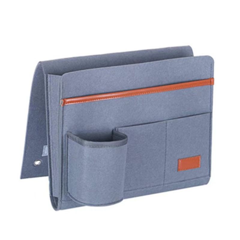 Felt Hanging Bag Bedside Couch Storage Organizer Bed Holder Pockets Bed Pocket Sofa Organizer Pockets Book Holder