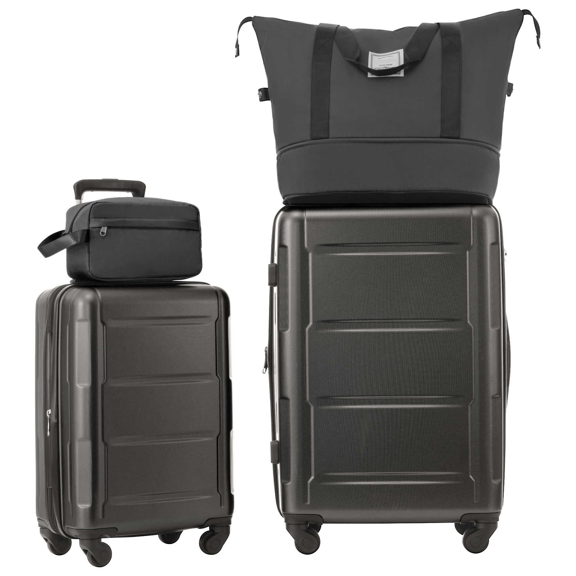 2 Piece Luggage Set with Bags Expanable Spinner Wheels ABS Lightweight Suitcase with TSA Lock 20inch+28inch