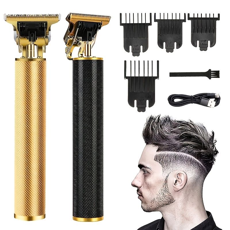 Electric Hair Clipper Cordless Hair Trimmer Set For Hair Cutting; Professional Trimmer USB Rechargeable
