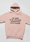 I'm Sorry Is My Teaching Interrupting Your Talking Hoodie