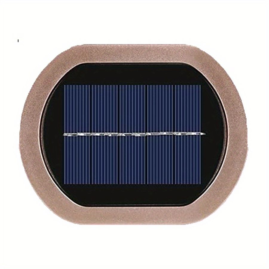 1pc 2 LEDs Solar Wall Light UP And Down Illuminate Outdoor Sunlight Sensor Lamp Waterproof Modern Nordic Style Decor For Home Garden Porch (Warm White & Cold White) (Bronze)