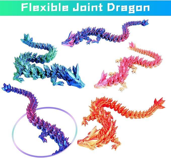 4PCS 3D Printed Dragon Eggs with Dragon Inside Articulated