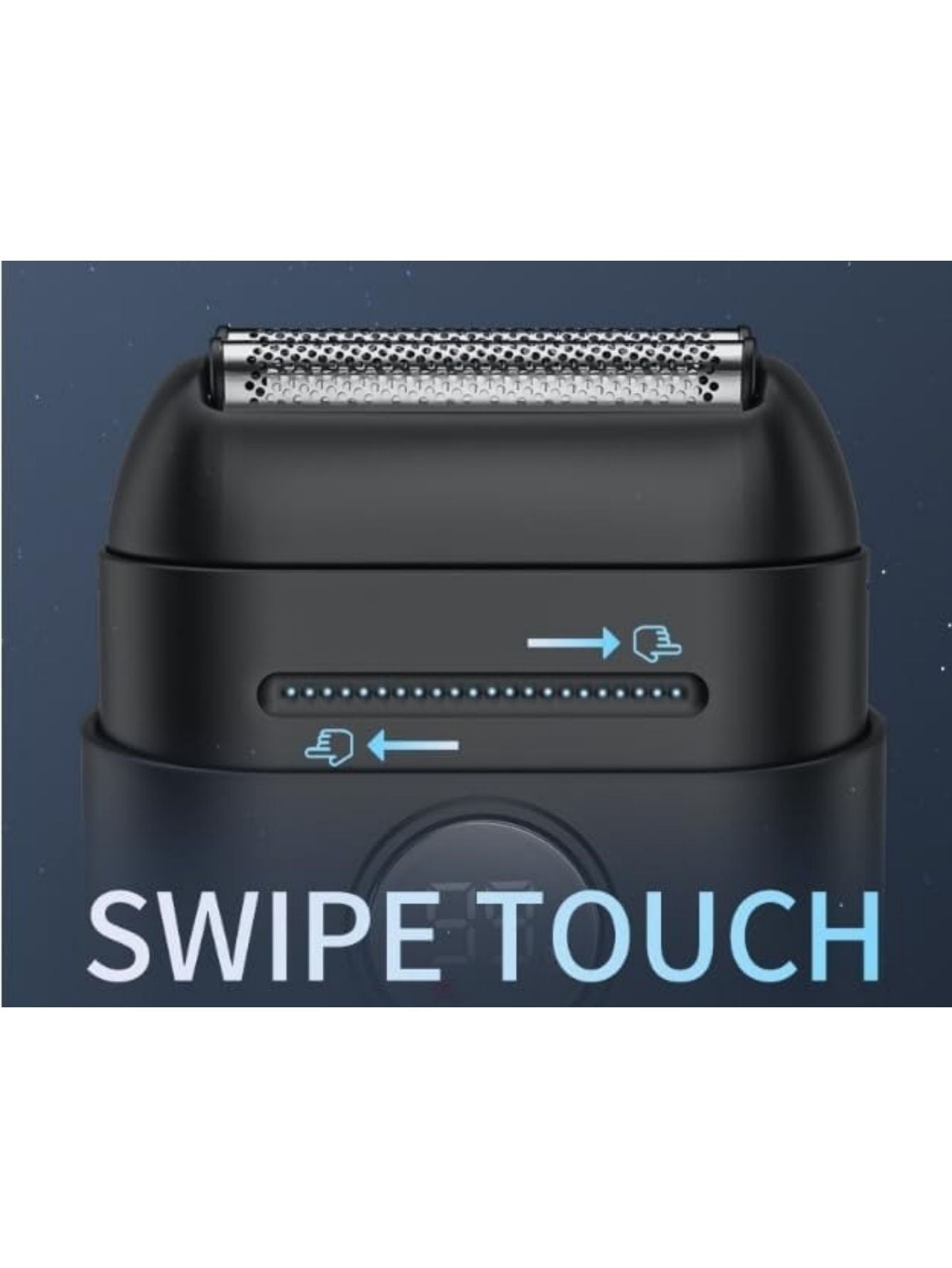 ZCYLPT Foil Shaver,Magnetic Electric Shaver for Men,Mini Reciprocating Portable with USB-C Rechargeable, Waterproof, Cordless, Double Floating Blade,Black