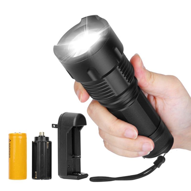 Portable LED Rechargeable Flashlight for Night Walking