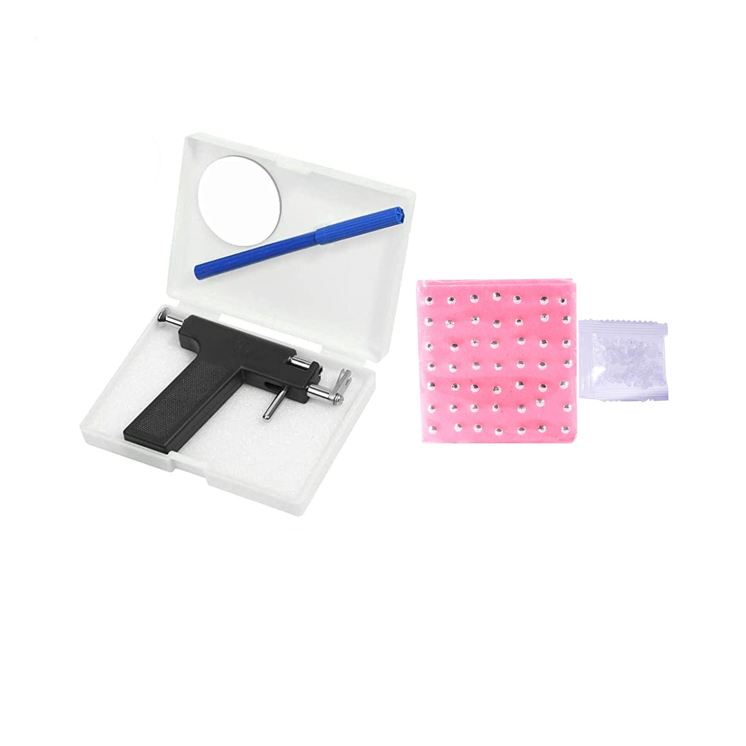 98-Piece Professional Ear & Nose Piercing Kit - Perfect for Home & Salon Use!