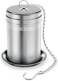 Tea Infusers, Extra Fine Mesh Tea Strainers for Loose Tea, Updated Slim Threaded Lid & 304 Stainless Steel, Loose Leaf Tea Steeper for Brew Tea Spices & Seasonings