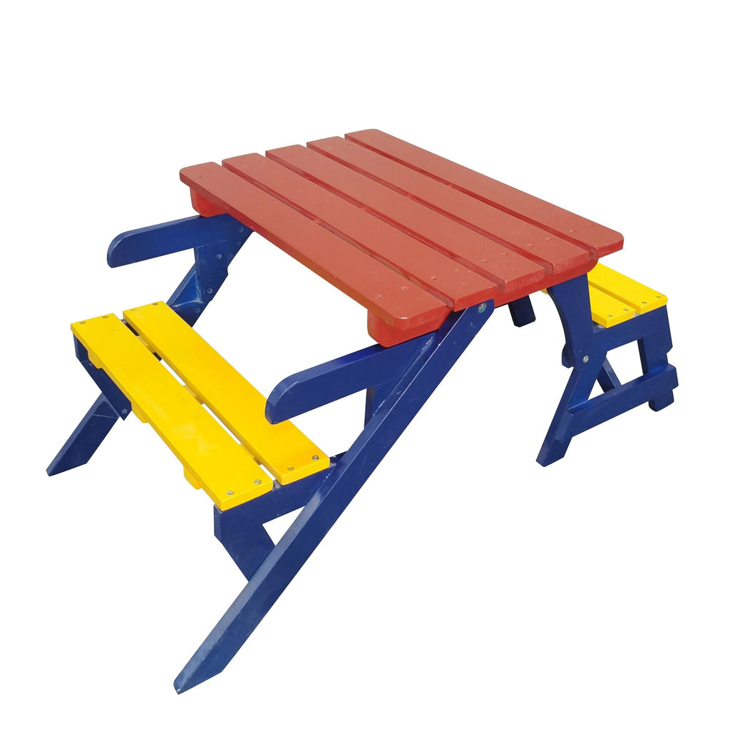 KID'S MULTI-FUNCTIONAL ARM CHAIR;  TABLE+ 2 BENCHES; All-in-one