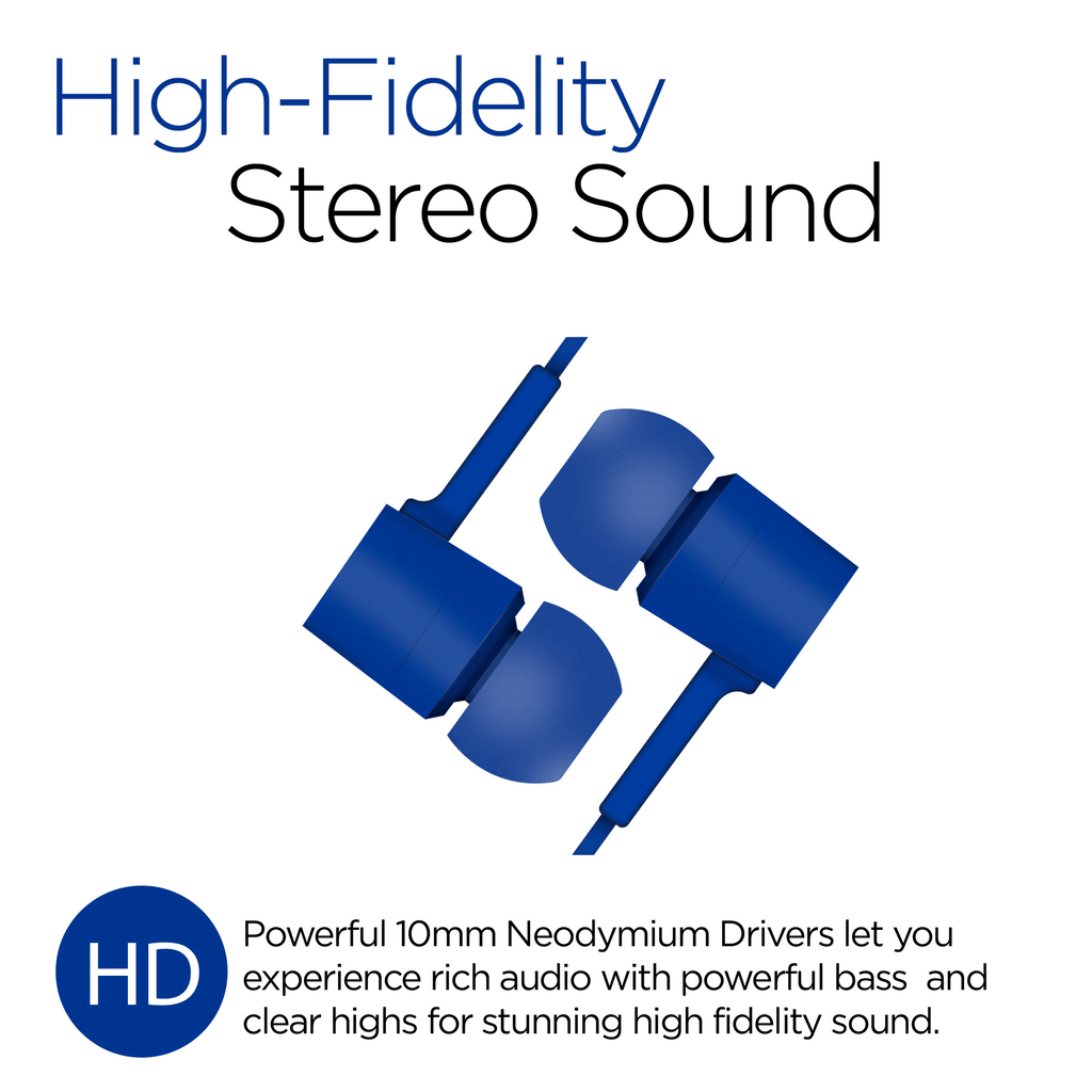 HyperGear Low Ryder Earphones w/Mic 3.5mm