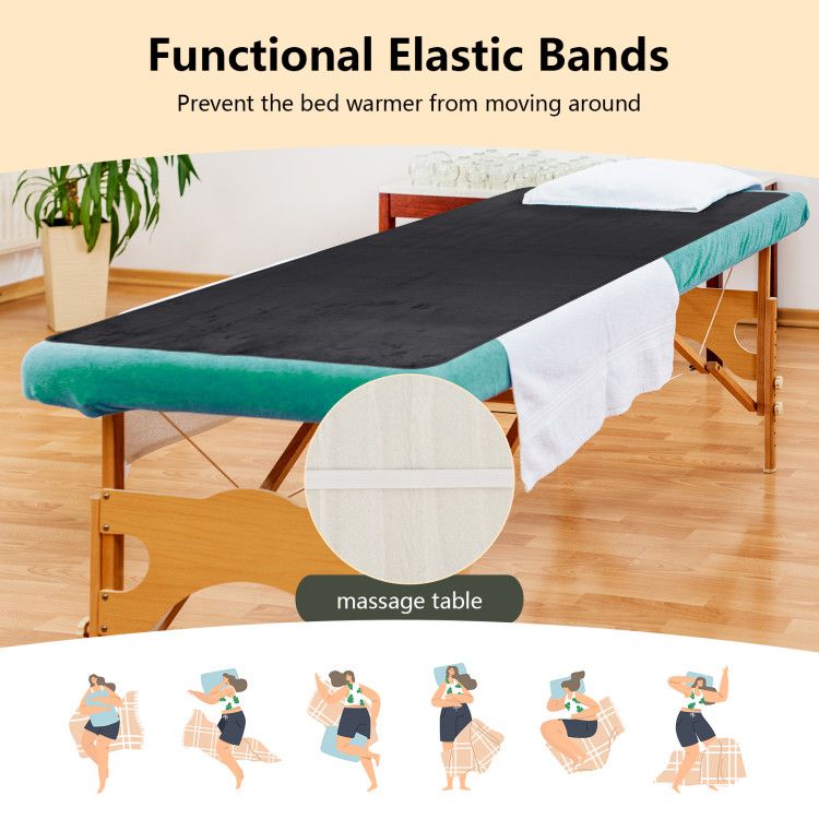 Electric Heated Mattress Pad with 5 Heating Levels and Overheat Protection