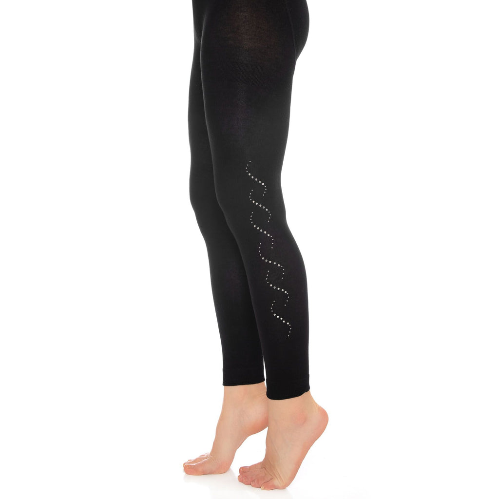Bamboo Leggings for Women Soft Stretchy Full Length Elastic Leggings with Fancy Accessories