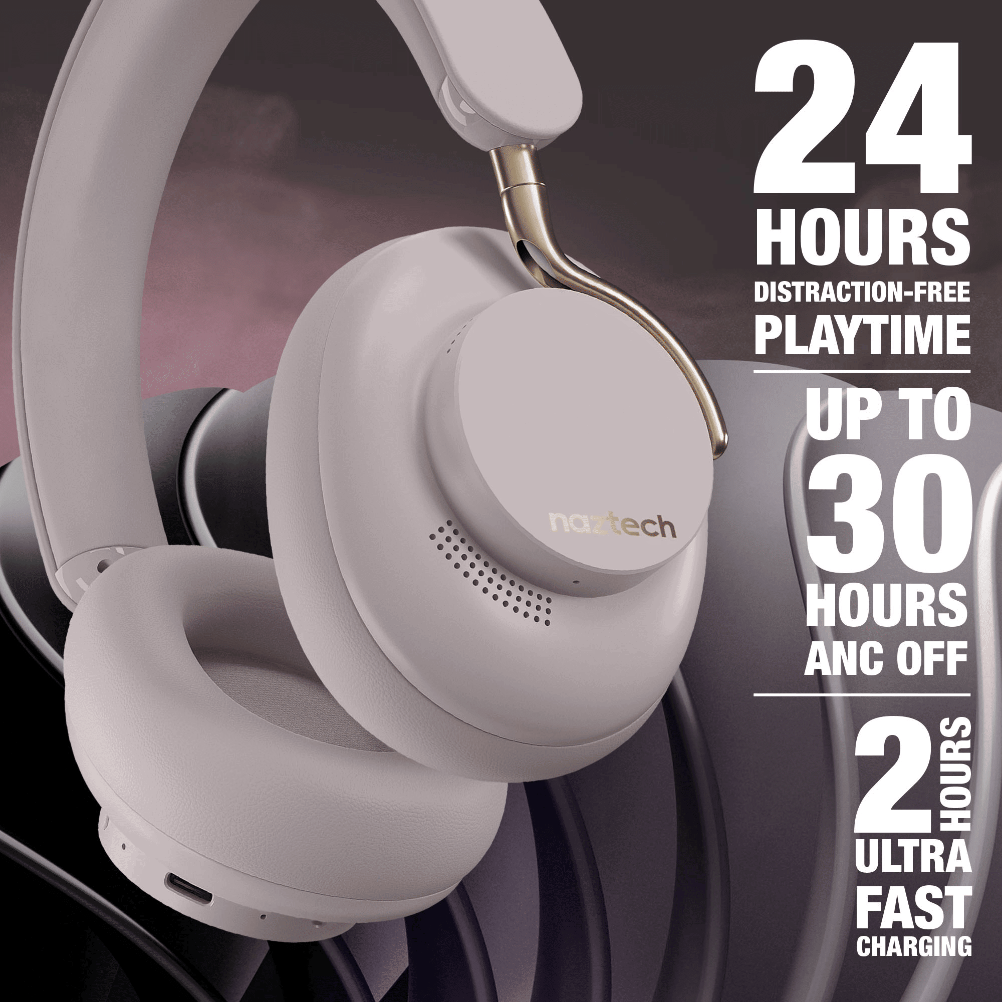 Naztech Aura 360 ANC Wireless Headphones