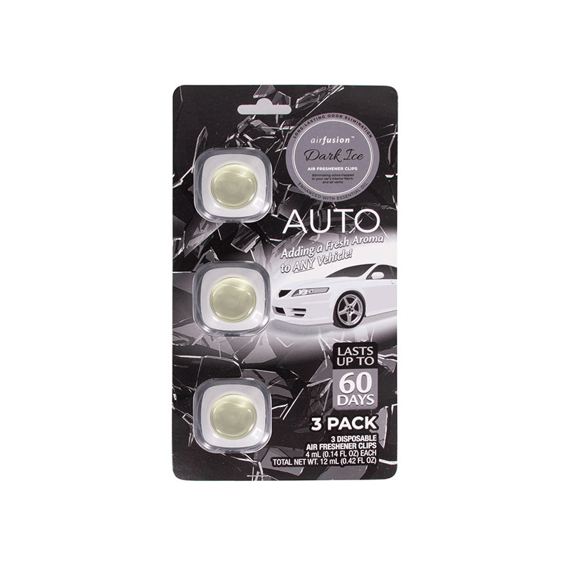 3 Pack Car Air Fresheners - Long Lasting Vent Clips For Men & Women, 3 Pack Up To 90 Days Fits All Car Refresher Odor Eliminator, New Car Scent Variety Pack