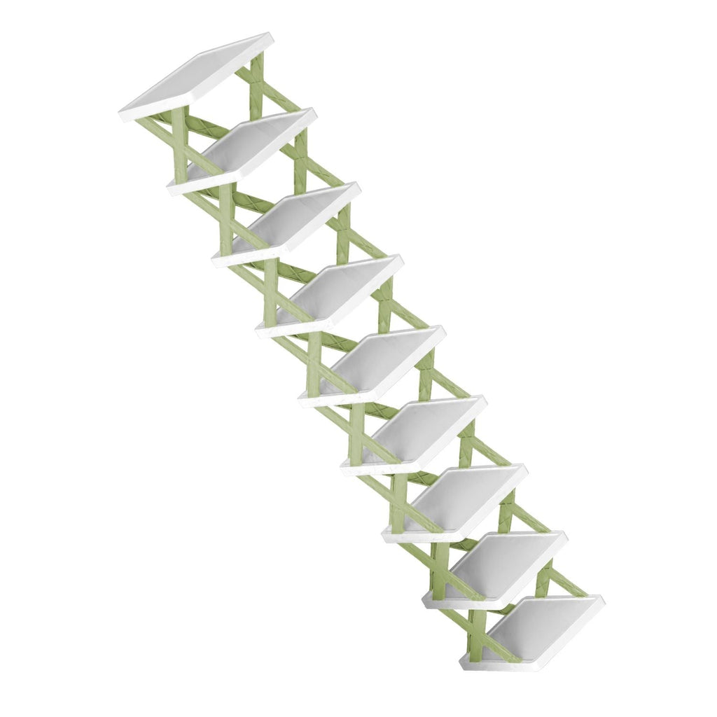 9Tier Narrow Entryway Shoe Rack Free Standing Vertical Shoe Organizer Plastic Shoes Storage Shelf Closet Hallway