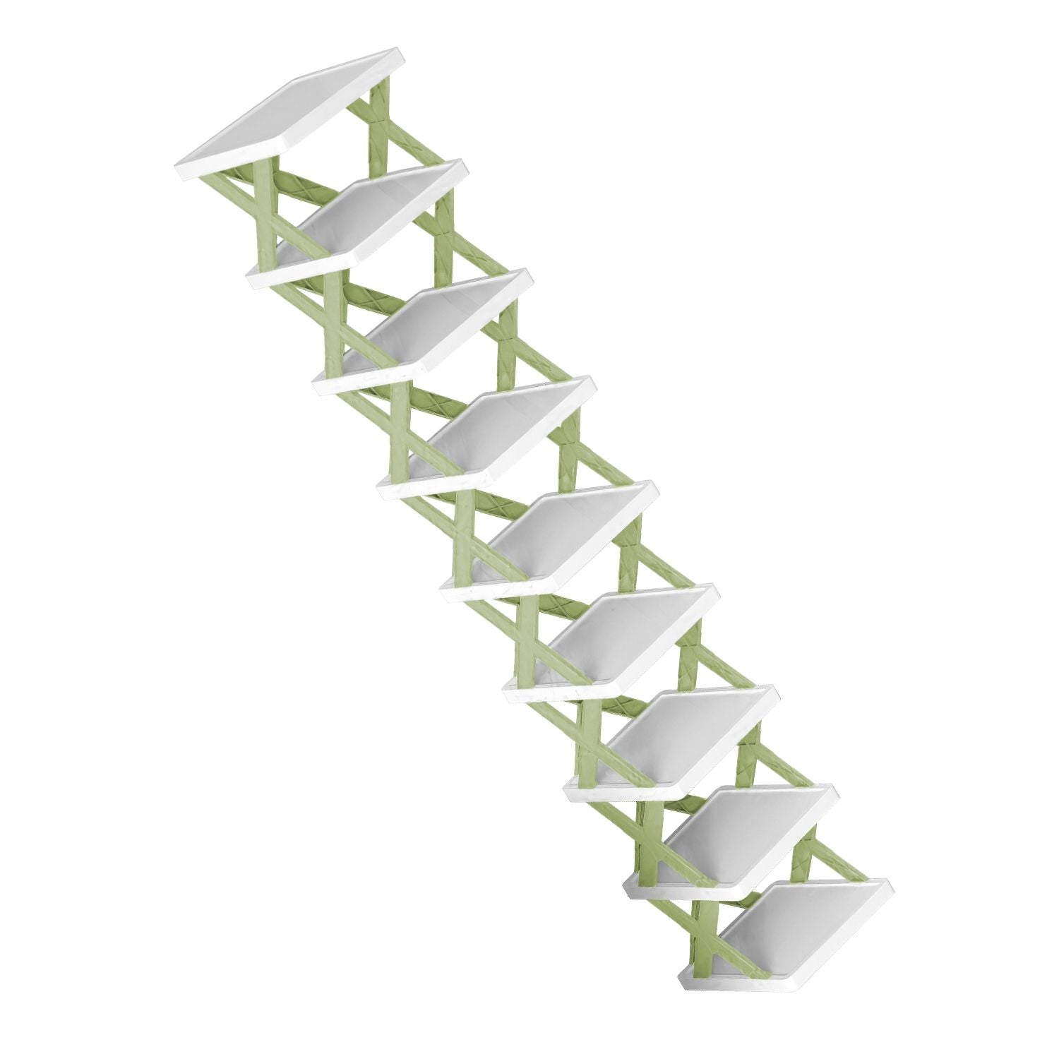 9Tier Narrow Entryway Shoe Rack Free Standing Vertical Shoe Organizer Plastic Shoes Storage Shelf Closet Hallway