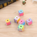 2pcs New Creative Building Blocks Children's Pencil Sharpener Manual Circle Pencil Sharpener Cartoon Rubik's Cube Elementary School Students Use Children's Manual Pencil Sharpener Stationery